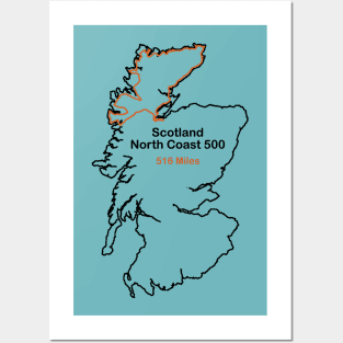 Scotland's North Coast 500 Trail Posters and Art